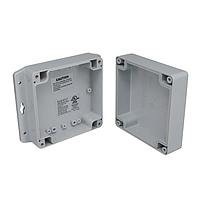 Bud Industries PN-1336-AMB PCB Enclosure IP68 NEMA 6P Box with Mounting Brackets (4.7 X 4.7 X 2.4 In)