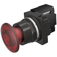 SIEMENS 52BP2ERXB Mushroom PP2,NEMA4X,MTD,FV 120V,FULL ILL RED,LED