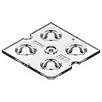 BJB Electric 35.104.1004-001-02 LED Lighting Lens P840_2X2 OPTIK extrabreitstrahlend 50x 5