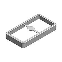 Masach Tech MS546-10F EMI/RFI Shield Frame, Two-Piece 54.6 x 29.6 x 7mm Two-piece Drawn-Seamless RF Shield/EMI Shield FRAME (CRS)