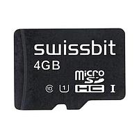 Swissbit SFSD004GN1AM1TO-E-5E-22P-STD MicroSD Cards Industrial microSD Card, S-56u, 4 GB, 3D PSLC Flash, -25C to +85C