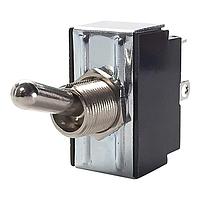 Carling Technologies 2GL50-73 Toggle Switch 2-pole, ON - None - ON, 10A/15A 250VAC/125VAC 3/4 HP, Non-Illuminated  Bat Style Toggle Switch with Solder Lug