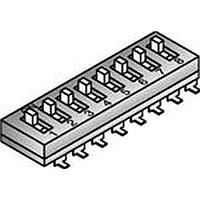 Mountain Switch 106-EM08-EV DIP Switches RAISED ACT 8 POS