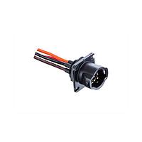 Amphenol LTW CD-02RFMC-RS7B20 Sensor Cables / Actuator Cables RBL, Middle Size, Plastic, 5A, 02 pins, Female Connector, Male Contact, Square, Push Lock With Latch, Crimp, Receptacle With Cable/Wire, Length 200mm, IP67