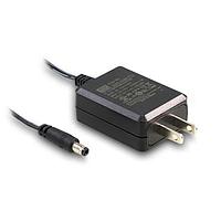 MEAN WELL SGAS15U05-P1J Fixed Plugs 12W 5V 2.4A 2.1x5.5 DC plug 2 pin US AC plug