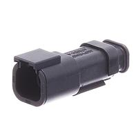 Amphenol SINE Systems ATM04-4P-SR01BK Connectors 4-Way Receptacle, Pin, Strain Relief End Cap, Black  Body