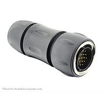 Eaton Souriau-Sunbank UTGX6JC14E19P Plugs Plug, with cable gland backshell, with 19 male solder contacts, IP68/69K in unmated conditions