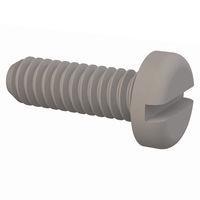 Essentra Components 010080P018 Pan Slotted Pan Slotted Screw, 0-80 Thread, 3/16 Lg