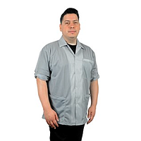 Desco 74325 Jacket with Convertible Sleeves (Grey, 2X-Large)