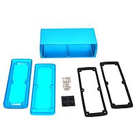 Bud Industries EXN-23363-BLP PCB Enclosure Extruded Aluminum Enclosure Blue with Plastic Cover (2.4 X 7 X 3.5 In)