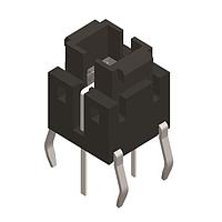 Diptronics TLL-61BA-S-V-B Tactile Switches Through Hole 6.1*6.1 (LED Color)