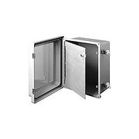 Hammond Manufacturing PJSP108 Swing, Windowed J Box Swing Panel Hinged 9.50 x 7.50"-Aluminum