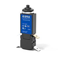 E-T-A Circuit Breakers 1140-G151-P7M1-0.7A Circuit Breakers Miniaturised double pole thermal circuit breaker with push-to-reset tease-free, trip-free, snap action mechanism (R-type TO CBE to EN 60934). Threadneck panel mounting. Suitable for line and neutral switching - the thermal actuator op