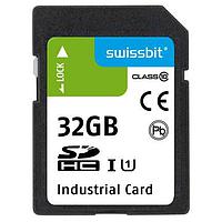 Swissbit SFSD032GL2AM1TO-I-5E-221-STD SD Cards Industrial SD Card, S-50, 32 GB, 3D TLC Flash, -40C to +85C