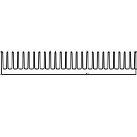 Wakefield Thermal 122259 Extrusions 16639 Extrusion Profile Cut to 12 Inches, 12x7.9x1.31 Inch, High Aspect Ratio