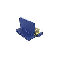 Amphenol FCI 65801-135LF Connectors Clincher&trade; Flex Connectors, Receptacle Assembly, Single Row, 6 Positions, 2.54mm (.100in) Pitch.