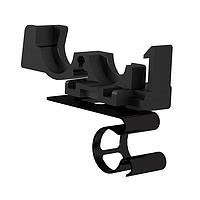 HellermannTyton 133-03488 Automotive Connectors Conduit Clamps, Size 6, Bundling Clip Size 9 mm, PP, Black, 3000/pkg