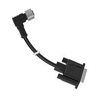 Banner Engineering PPC10RA Sensor Cables / Actuator Cables Cordset Hirose to D-SUB Double Ended; 12-pin Right-Angle Female; 15-pin Straight Male Connectors with Shield; 3 m (9.84 ft) in Length; Black PVC Jacket, Nickel-Plated Brass Nut