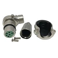 Switchcraft R6FZ Connectors 6P F R/A XLR CBL MNT Ag/Ni