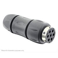 Eaton Souriau-Sunbank UTGX1JC147S Receptacles In line receptacle, with cable gland backshell, for 7 female contacts, IP68/69K