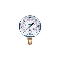 INSIZE 5205-C2D1L1W2R1 Bourdon Tube Pressure Gauges (Dry) (-1~0bar/-30~0inHg, 1/8ZG; Ø40mm, CL 2.5)