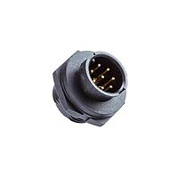 Amphenol LTW ABD-02RMMS-LC7001 Circular Metric Connectors Ceres, Standard Size, Plastic, 5A, 02 pins, Male Connector, Male Contact, Circular, 2 Points Lock, Solder, Receptacle, IP67