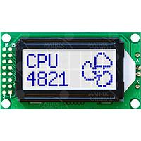 Matrix Orbital LCD0821-GW-E LCD Character Display Modules 8x2 L. Blu Txt G/Wht B/G Ext.Temp