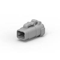 DEUTSCH - TE Connectivity 2298287-1 Automotive Connectors DTM06-4S-E003, PLG 4P, GRY, N, CAP