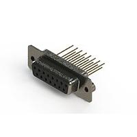EDAC 628-M15-323-BN2 D-Sub Connectors - Standard Density Vertical Machined D-Sub Connector