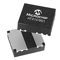 Microchip Technology AT21CS01-MCHM10-B EEPROM 1k bit Serial Single Wire, Ind. Grade, 2 Lead VSFN package, 1.7V-3.6V