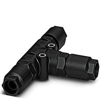 PHOENIX CONTACT 1414708 Circular Metric Connectors QPD T 3PE1 5 3X4-9 BK