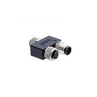 Amphenol LTW YA-A10M-A10F-A10F-01 Y-Adapter Circular Metric Connector, Y Adaptor, Metal, A Coding, 1.5A, 10 pins, (End 1) Male Male, (End 2) Female Female, (End 3) Female Female, Screw Thread, IP68 Mated