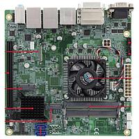 iBASE Technology MI995VF-8400 Single Board Computers ITX, Intel Core i5-8400H (2.5Ghz 4.2GHz)+ CPU cooler, QM370 PCH, DDR4 SO-DIMM, w/219LM GbE LAN x 1 + I211AT GbE LAN x 1, Display( HDMI (2.0a)/DisplayPort/DVI-D/eDP), SATA III x 4, COM x 6, PCI-E(16x) x 1, M.2 x 2, MiniCIe x 1, Supporting vPro, iAMT 1