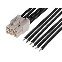 Molex 216291-1063 Discrete Wire STANDARD .093 6 CKT R TO S 600MM