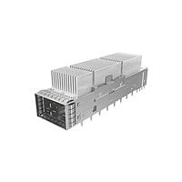 Amphenol Commercial Products UE62B162G021E1 QSFP Connector 1x1 OSFP cage with 10.8mm high heat sink, front to back air flow