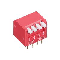 Mountain Switch 106-LPD04-EV DIP Switches SIDE ACT 4 POS