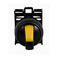 Eaton M22S-WRLK3-1-Y Selector Switches ILL 3-POS MTN-L MOM-R SEL SW BLK-BZL YEL