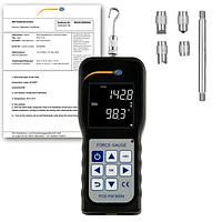 PCE PCE-FM 500N-ICA Force Gauge (5~500 N; ISO Calibration Cert.)