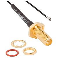 Amphenol RF 095-902-503-300 RF Cable Assemblies AMC4 Plg to RP SMA Strt Blkd Jck 300mm