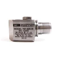 Amphenol Wilcoxon 787A-D2 Acceleration Sensor Modules Side exit, general purpose, 100 mV/g, +/-5% sensitivity tolerance, MIL-C-5015 connector, case isolated