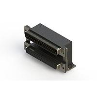 EDAC 663-037-364-050 Dual Port D-Sub Connectors Right-angle Dual Port D-Sub Connector