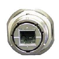 Amphenol Socapex RJF62APE1B Circular Cat6 RJ45 SQ Flange REC Gland Black