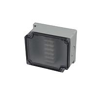 Bud Industries PTT-10681-C Terminal Block Junction Box 6 Central Terminal Blocks with Clear Cover (3.6 X 3 X 1.7 In)