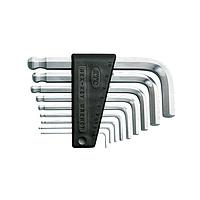 KTC HLD2009B L Shape Standard Ball Point Hex-Key Wrench Set (9 tools 1/16 to 3/8 inch, ball point)