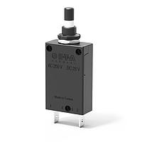 E-T-A Circuit Breakers 2-5700-IG1-P10-051811-3.5A Thermal Magnetic Circuit Breakers Min Ord Qty 10. Single pole thermal circuit breaker with press-to-reset, tease-free, trip-free, snap action mechanism. Type 2-5700 can be supplied as a push-push switch/circuit breaker (R-type TO CBE to EN 60934 in press-to-reset configuration; S-typ