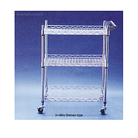 SciLab SL.Car7043 Stainless-steel Cart (Wire shelf-type, 3 shelves)