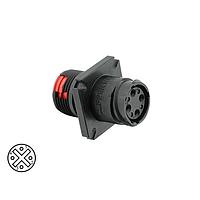 Eaton Souriau-Sunbank CL1R1100 Standard Circular Connector 4P Socket Receptacle Unsealed Size 1