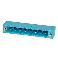 Same Sky (formerly CUI Devices) TBP01R1W-508-08BE Headers Terminal block, pluggable, w screw lock, 5.08, receptical, 8 pole, blue