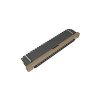 Amphenol FCI SFW20R-3STE1LF Board Mount 1.00mm Flex Connector, SFW-R series, 20 Position, Bottom side Contact, Side Entry Surface Mount ZIF Connector, Lead Free, with Cable Lock.