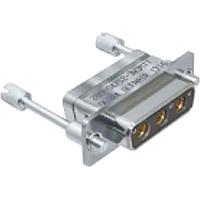 Glenair 280-047S3-9W4MTL D-Sub Connectors - Standard Density HiPer-D combo cable socket conn w/stand mounting flange